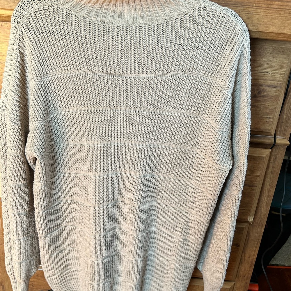 SHEIN Light Beige Knit Sweater dress